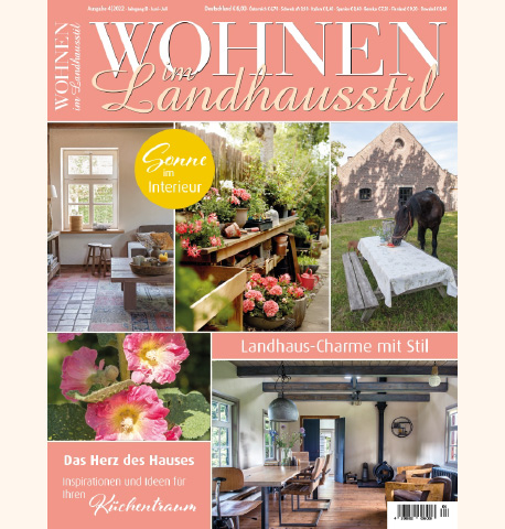 Cover des Magazins Wohnen im Landhausstil von Juni/Juli 2022