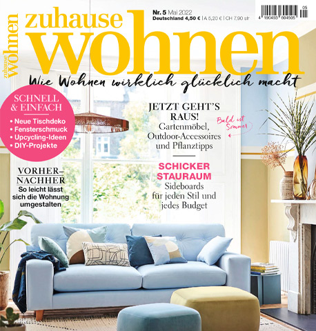 Cover des Magazins Zuhause Wohnen von Mai 2022